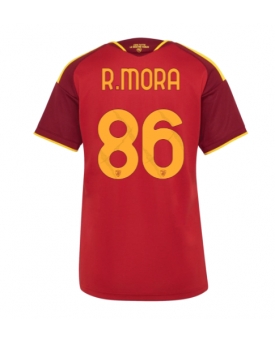 AS Roma Rodrigo Mora #86 Maglia Gara Casa Repliche 2026-27 Donna Maniche Corte AS Roma Rodrigo Mora #86 Maglia Gara Casa Repliche 2026-27 Donna Maniche Corte